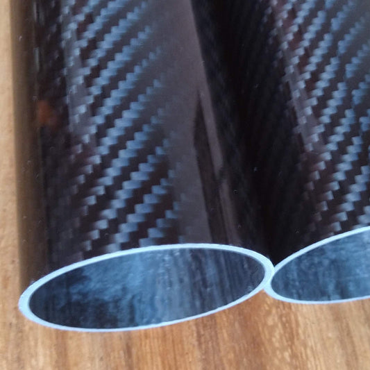 Tubo Fibra de Carbono 3k a la medida. Espesor 2mm.