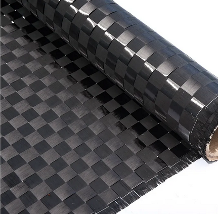 Fibra de carbono Spread Tow Fabric 8x8mm 1x1metro