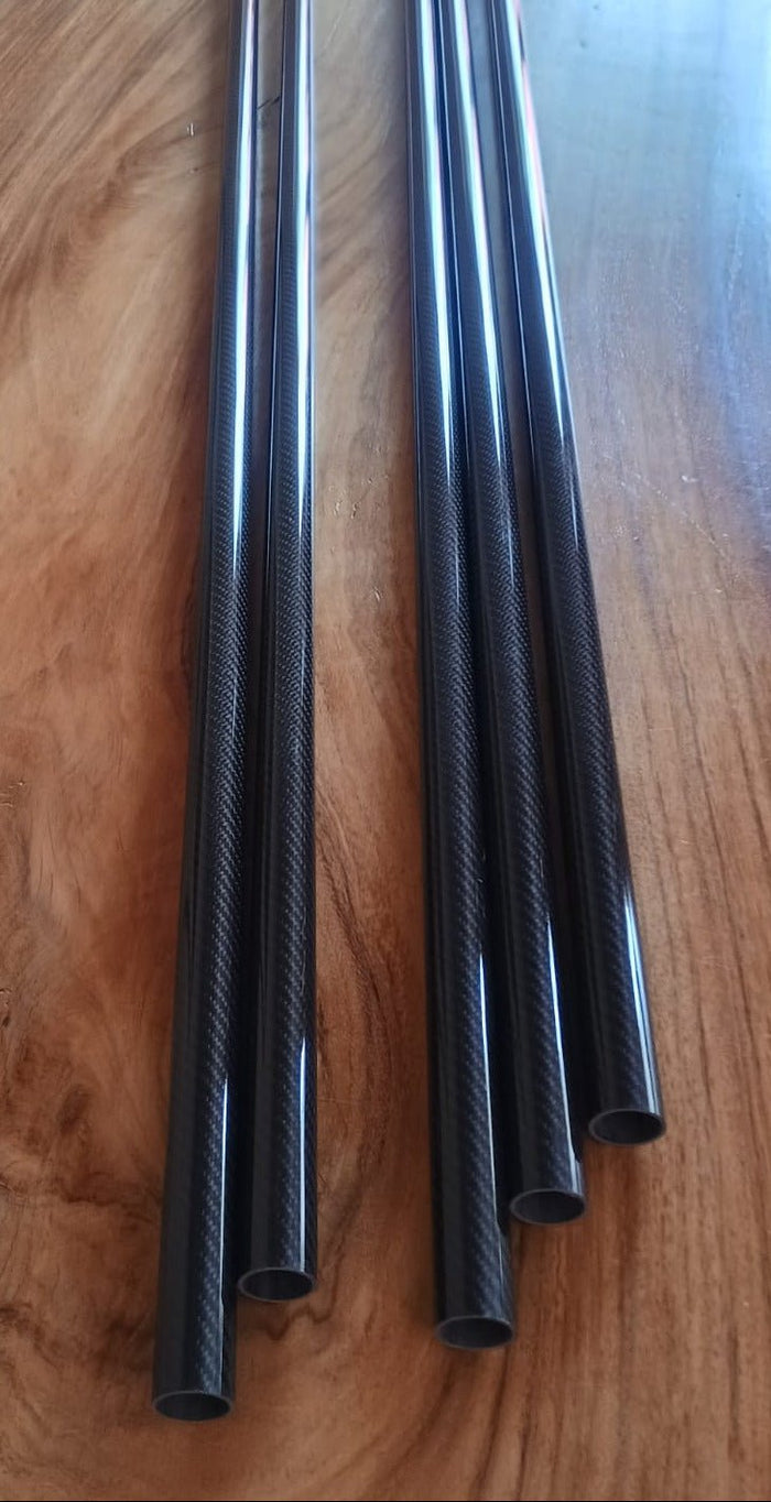 Tubo Fibra de Carbono 3k a la medida. Espesor 2mm. - CAMACHO COMPOSITES