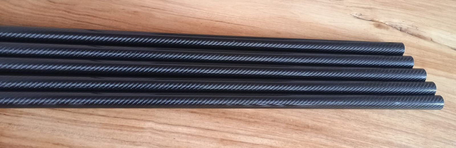 Tubo Fibra de Carbono 3k a la medida. Espesor 2mm. - CAMACHO COMPOSITES